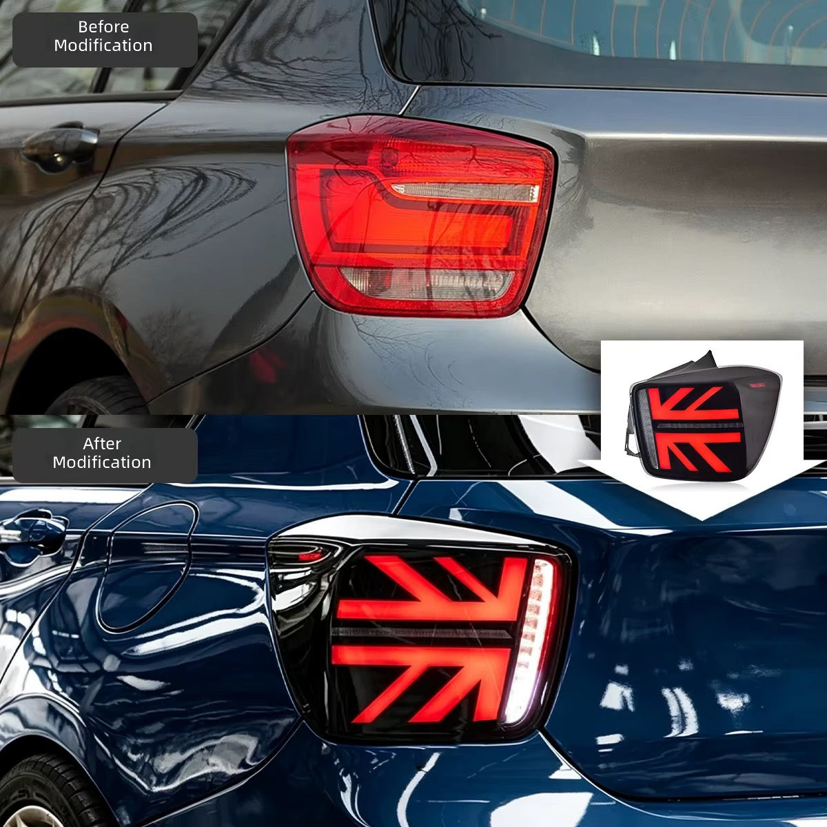 BMW F20 Pre LCI LED Tail Lights (Red Smoked)
