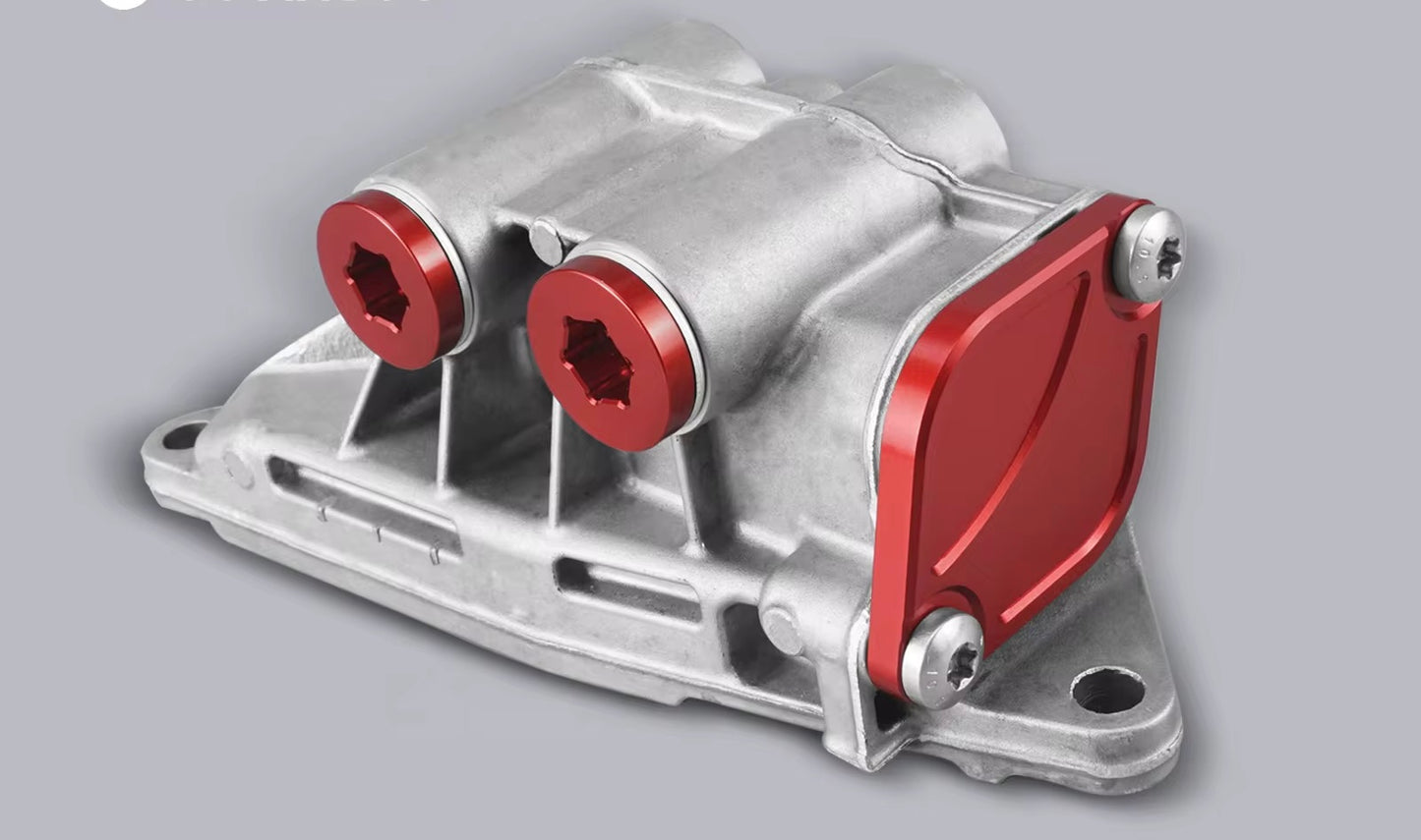 Billet Aluminium Oil Thermostat Housing Plugs N54 N55 S55 M2 M3 M4