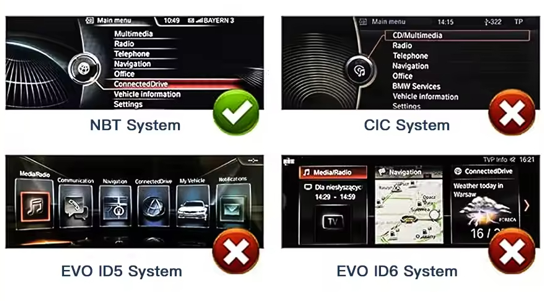 F20/F21/F22/F23 Wireless Carplay Head Unit 10.25Inch